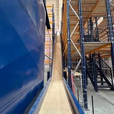 rack multinivel pasillo elevado