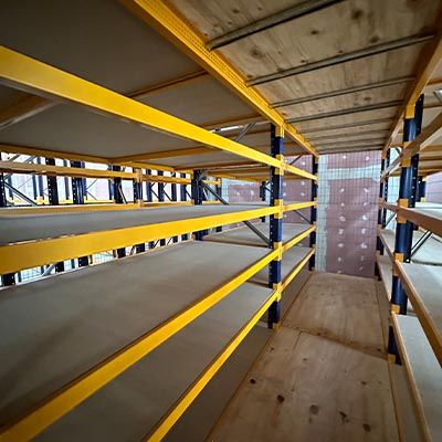 rack multinivel pasillo elevado